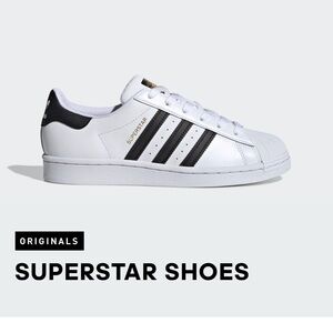 adidas Originals Superstar Sneakers - White and Black
